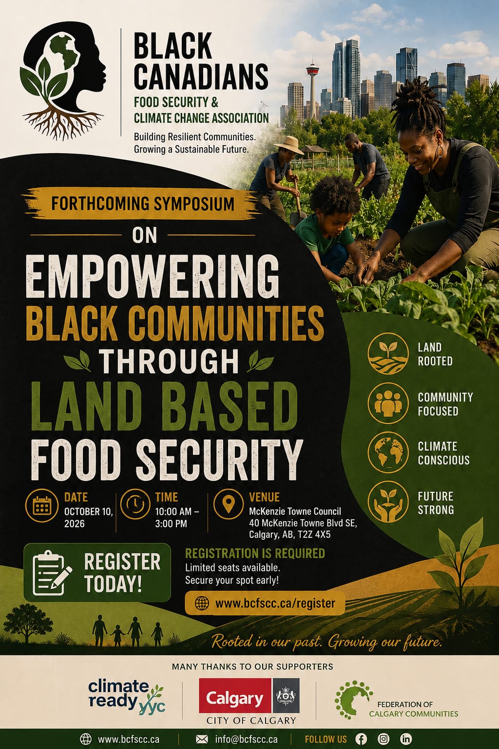Poster for Empowering Black Communities Through Land-Based Food Security